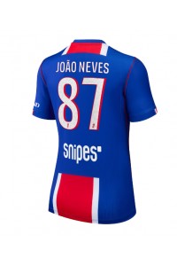 Paris Saint-Germain Joao Neves #87 Fotballdrakt Hjemme Klær Dame 2026-27 Korte ermer